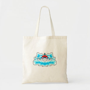 Bolso De Tela Tiburón nadando con gafas nadando