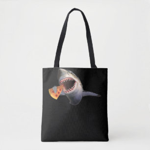 Bolso De Tela Tiburones comiendo pizza tiburones adoran regalos