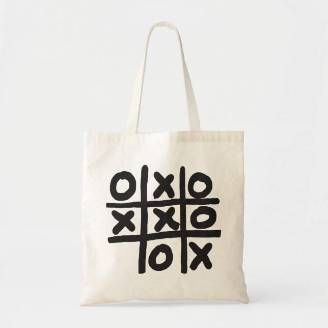 Bolso De Tela Tic Tac Toe (Frente)