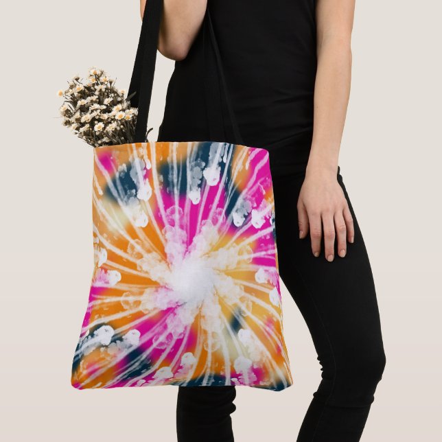 Bolso De Tela Tie Dye Tote Bag (Detalle)