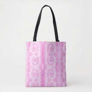 Bolso De Tela Tiedye Pink Spiral Hippie Tye Dye