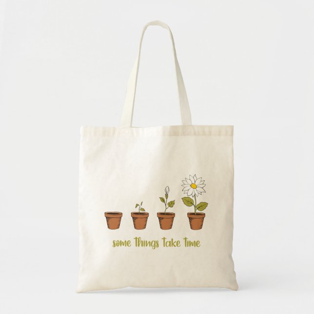 Bolso De Tela Tiempo (Frente)