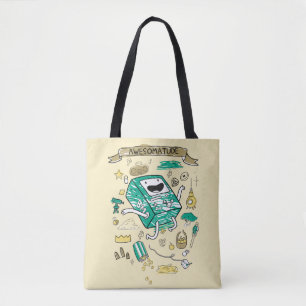 Bolso De Tela Tiempo de aventura   "Awesomatude" BMO Sketch