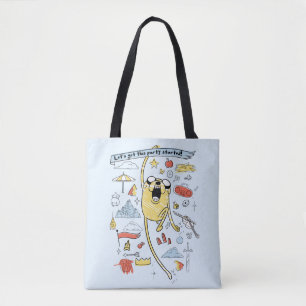 Bolso De Tela Tiempo de aventura   Jake Sketch, "Fiesta"
