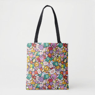 Bolso De Tela Tiempo de aventura   Patrón de pérdida de caracter