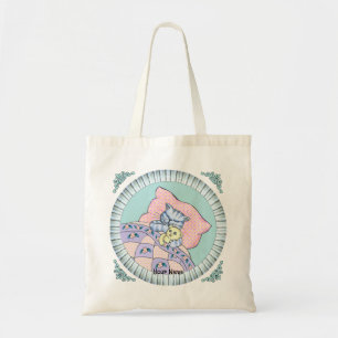 Bolso De Tela Tiempo de cama del gato