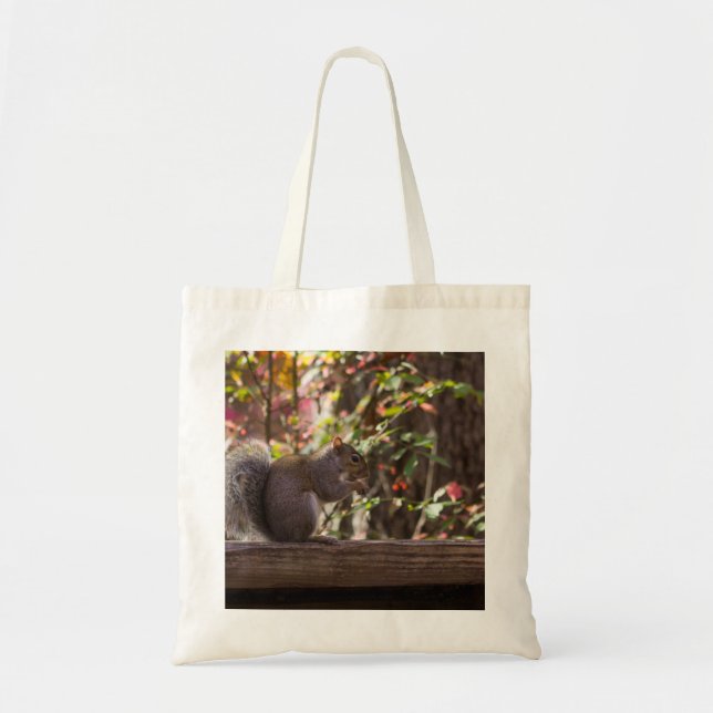 Bolso De Tela Tiempo de Chow de ardilla (Frente)