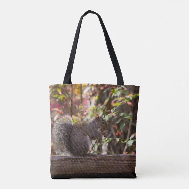 Bolso De Tela Tiempo de Chow de ardilla (Reverso)