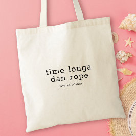 Bolso De Tela Tiempo de dialecto de las Islas Caimán Longa Dan R