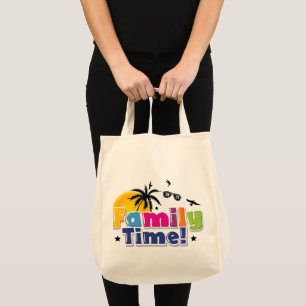 Bolso De Tela Tiempo de familia   hace recuerdos juntos
