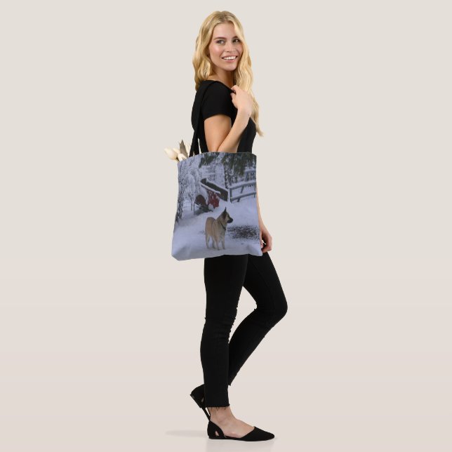 Bolso De Tela Tiempo de invierno...... (Puesto)
