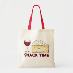 Bolso De Tela Tiempo de refrigerio Vino Merlot Rojo + Degustació