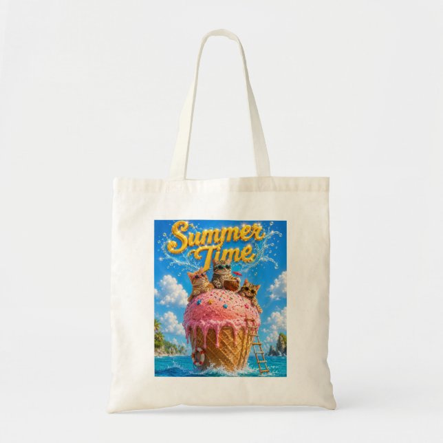 Bolso De Tela Tiempo de verano (Frente)