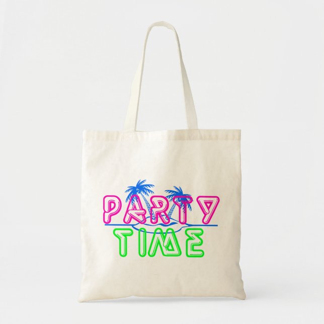 Bolso De Tela Tiempo del fiesta (Frente)