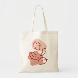 Bolso De Tela Tienda de abarrotes y formas de blobs otoñales