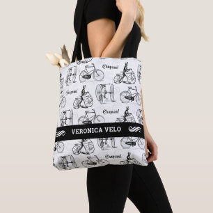 Bolso De Tela Tienda de bicicletas clásica o vintage
