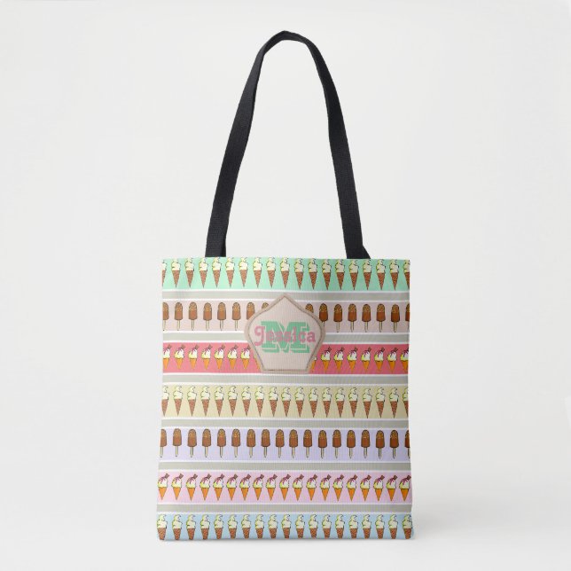 Bolso De Tela Tienda de helado (Anverso)