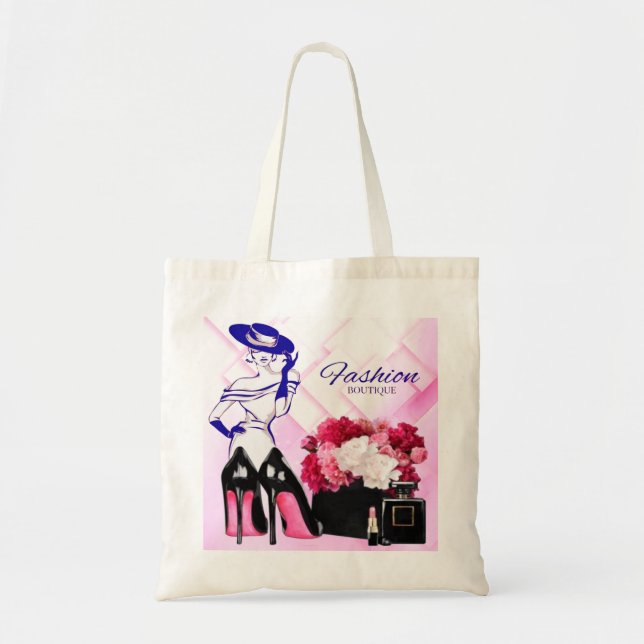 Bolso De Tela Tienda de moda Tote Bags (Frente)