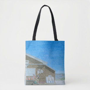 Bolso De Tela Tienda General de Maine Acuarela