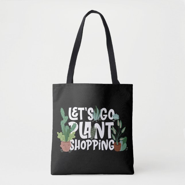 Bolso De Tela Tiendas de jardinería y juguetes (Anverso)