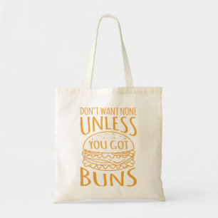 Bolso De Tela Tienes Buns Cheeseburger Hamburger Burger Food Gr