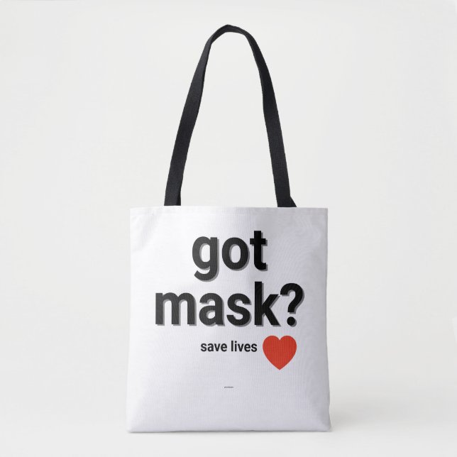 Bolso De Tela ¿Tienes máscara?Bolso de tela (Anverso)