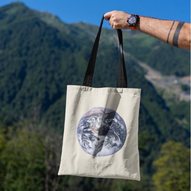 Bolso De Tela Tierra (Vintage Earth Photo Tote Bag)