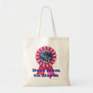 Bolso De Tela Tierra De Cinta Rosa, La Mejor Madre De La Tierra