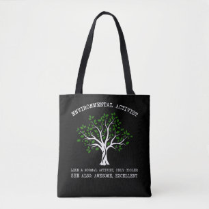 Bolso De Tela Tierra de conservación de la naturaleza activista