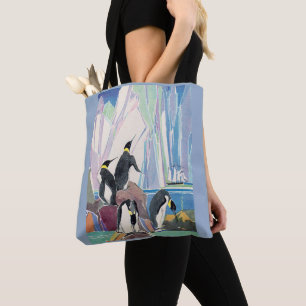 Bolso De Tela tierra de los pingüinos