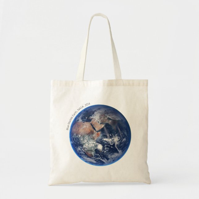 Bolso De Tela Tierra de Mármol Azul, Fotografía satelital 2014 (Frente)