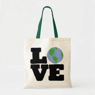 Bolso De Tela Tierra del amor (texto negro)