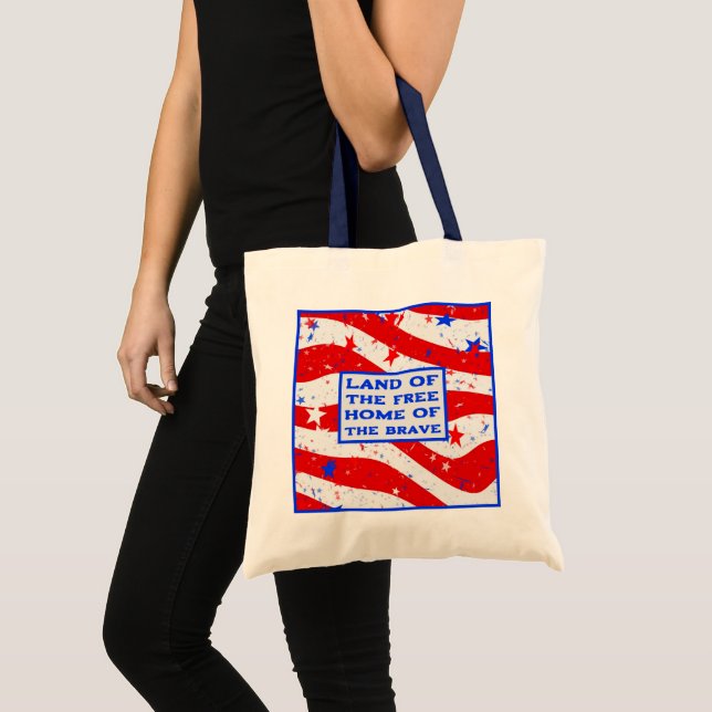Bolso De Tela Tierra del Tote de Presupuesto Libre (Anverso (producto))