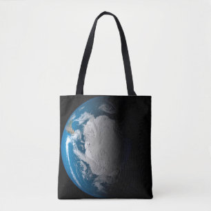 Bolso De Tela Tierra Fuerte Que Muestra Nubes Simuladas Sobre La
