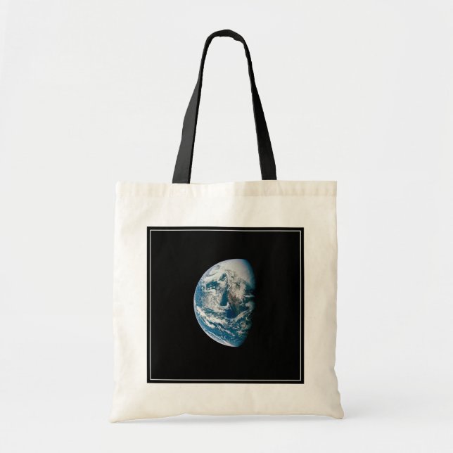 Bolso De Tela Tierra Tomada De La Nave Espacial Apolo 13. (Frente)