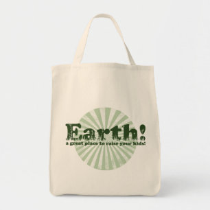 Bolso De Tela ¡Tierra, un gran lugar para criar a tus hijos!