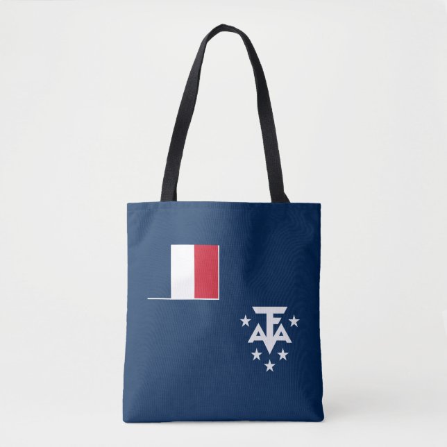 Bolso De Tela Tierras Antárticas del Sur Francés (Anverso)