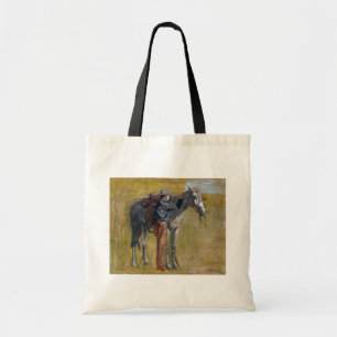Bolso De Tela Tierras baldías americanas del vaquero y caballo d
