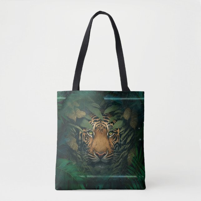 Bolso De Tela Tiger hiding in Foliage                (Anverso)