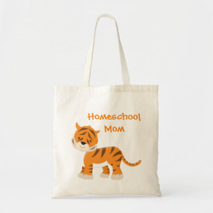 Bolso De Tela Tiger Homeschoa Mom