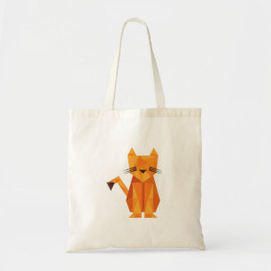 Bolso De Tela Tiger Oragami