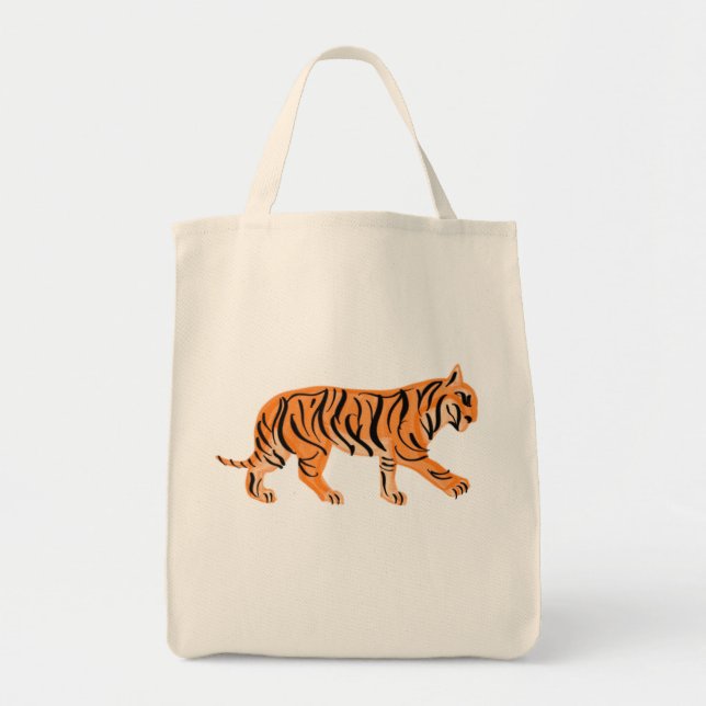 Bolso De Tela Tigre (Frente)