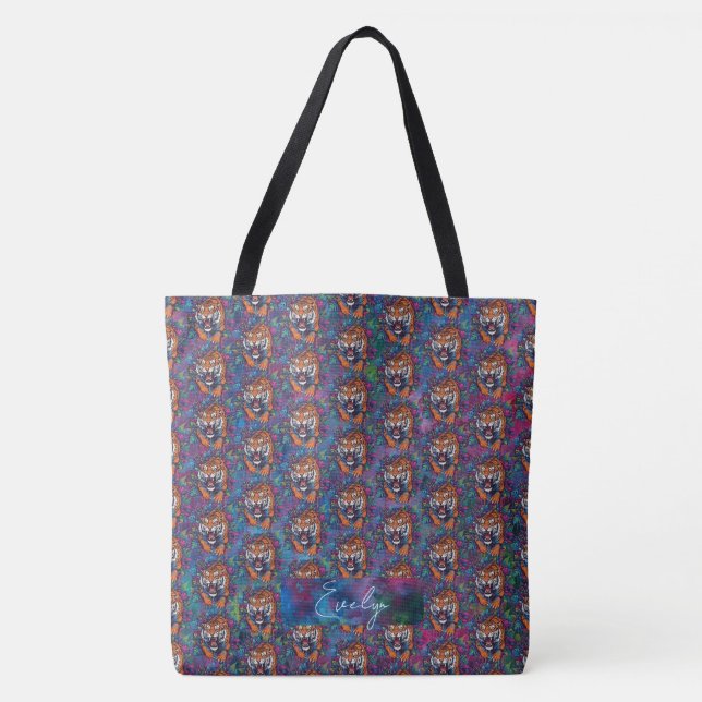 Bolso De Tela Tigre (Anverso)