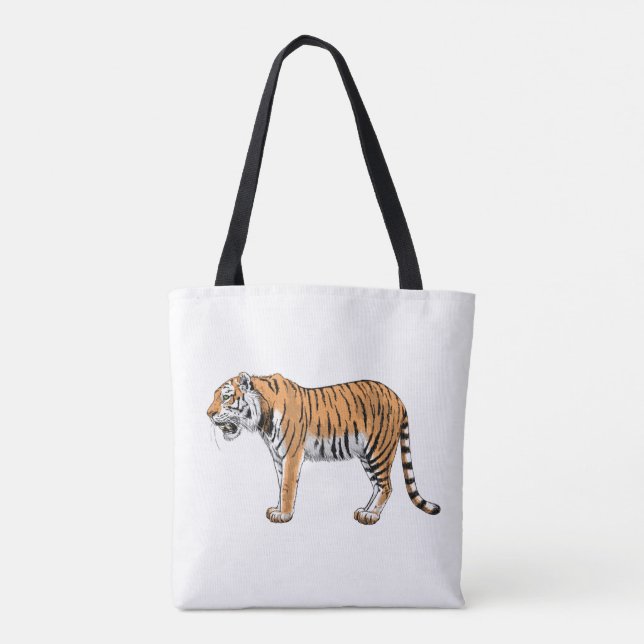Bolso De Tela Tigre (Reverso)