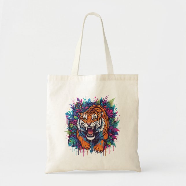 Bolso De Tela Tigre (Frente)
