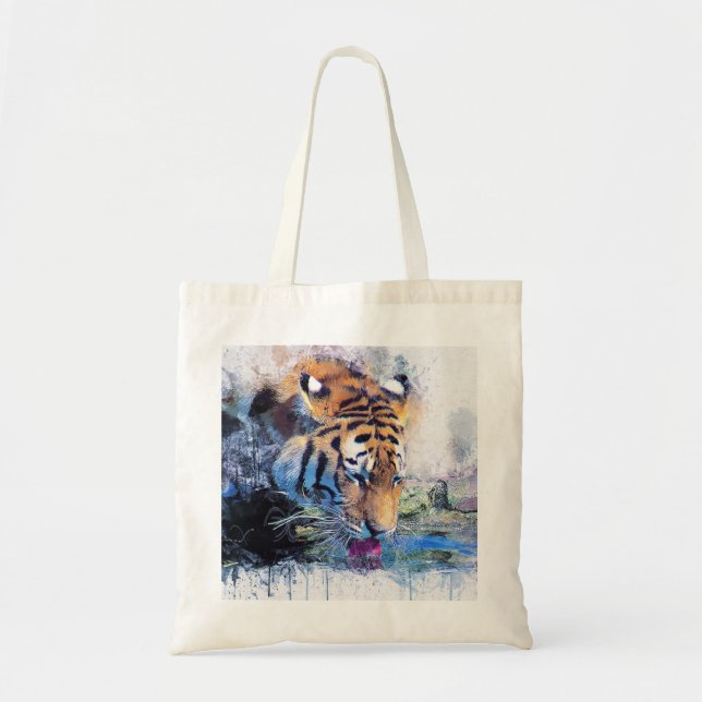 Bolso De Tela Tigre (Frente)