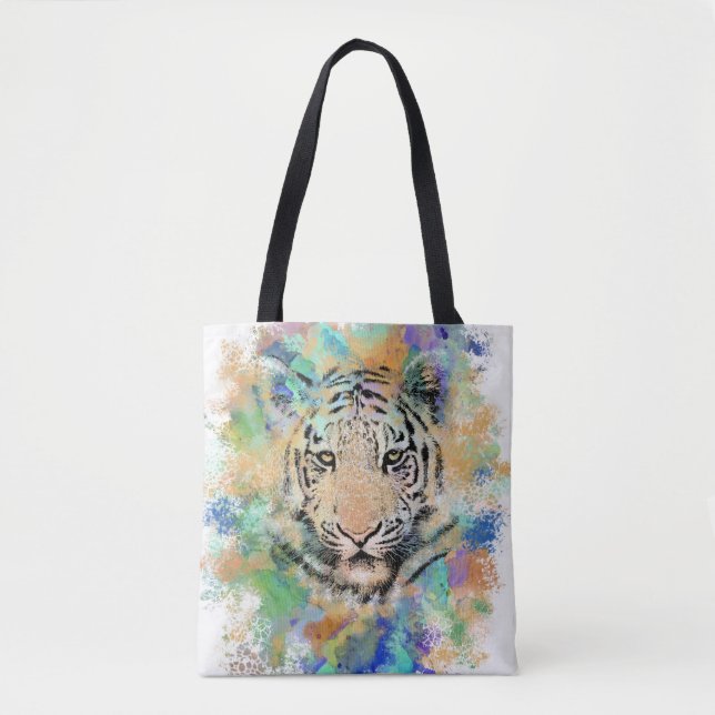 Bolso De Tela Tigre 3 animal salvaje (Anverso)