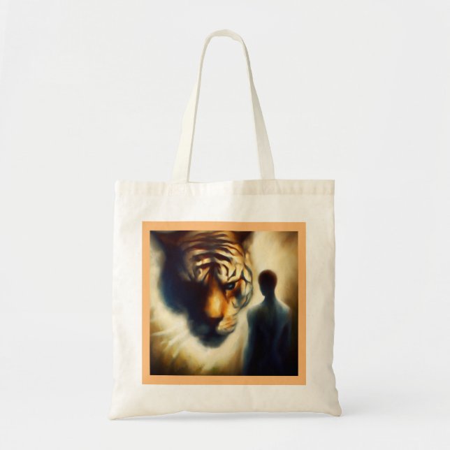 Bolso De Tela Tigre animal de espíritu 1 (Frente)