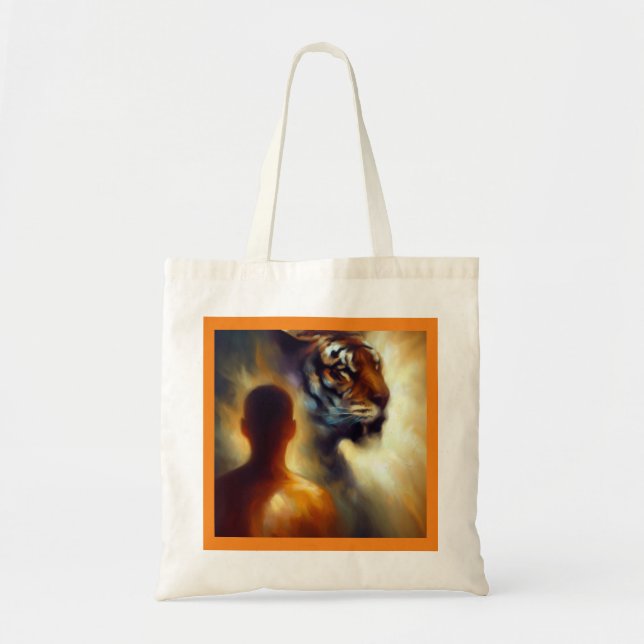 Bolso De Tela Tigre animal de espíritu 2 (Frente)