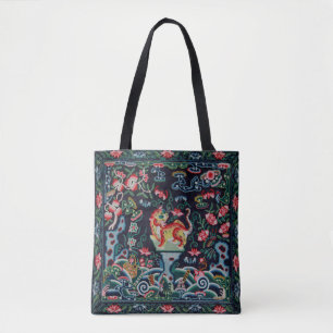 Bolso De Tela Tigre bebé de la dinastía Qing